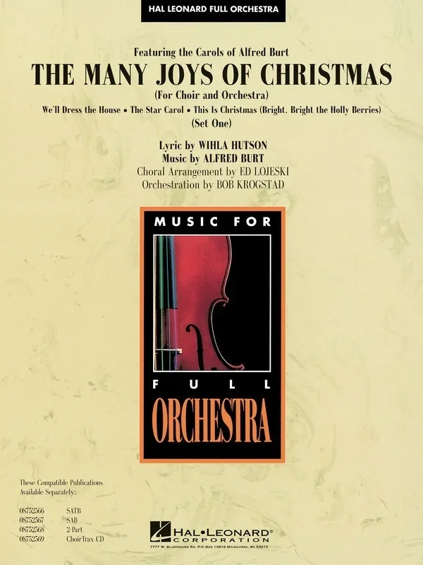 Many Joys Of Christmas (Set One) Fo3 (Music Score/Parts)