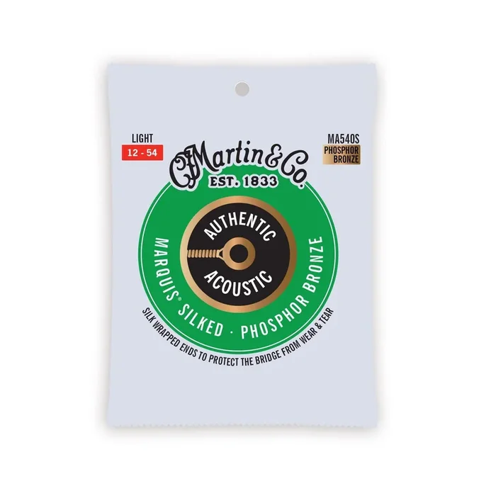Martin Authentic Acoustic Marquis® Silked Guitar Strings Phosphor Bronze 12-54 MA540S