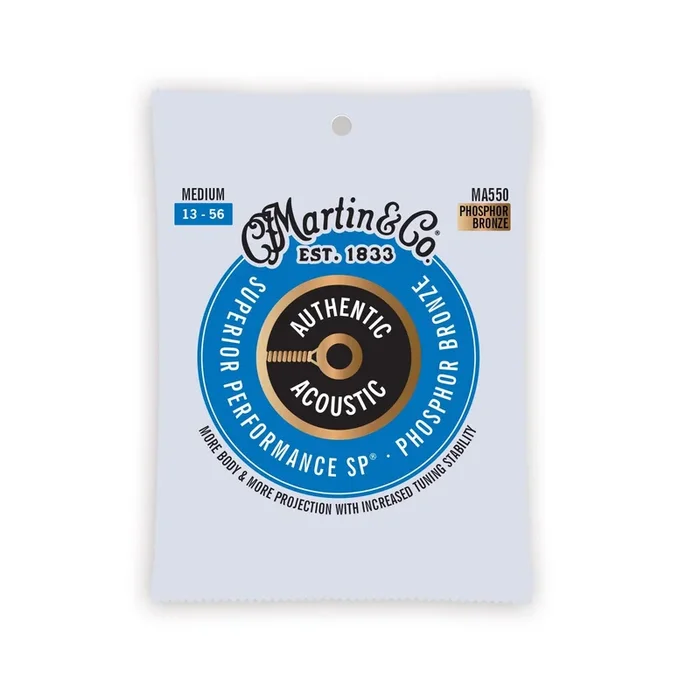 Martin Authentic Acoustic SP® Guitar Strings Phosphor Bronze 13-56 MA550