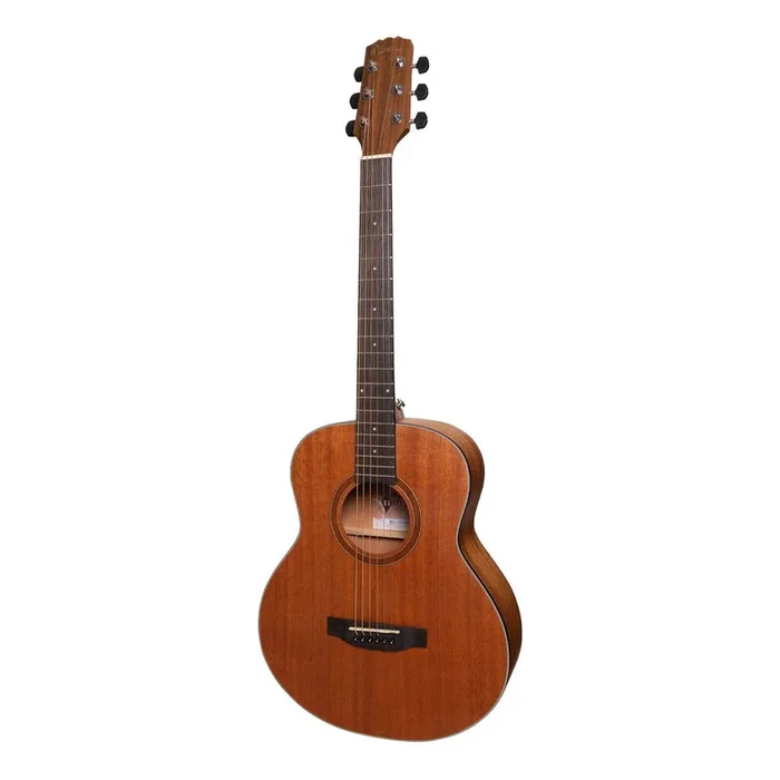 Martinez ‘Natural Series’ Solid Mahogany Top Acoustic-Electric Mini Short Scale Guitar (Open Pore)