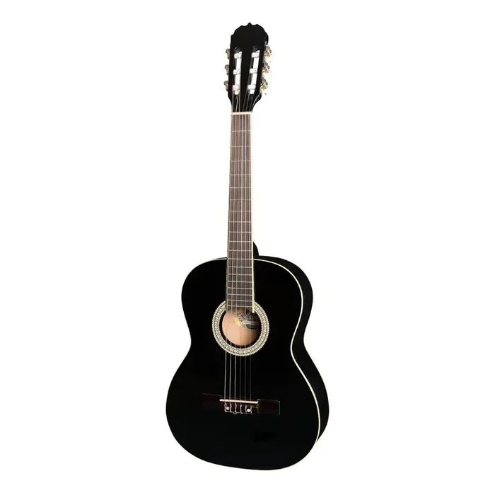 Martinez ‘Slim Jim’ 3/4 Size Beginner Slim Neck Classical Guitar (Black)