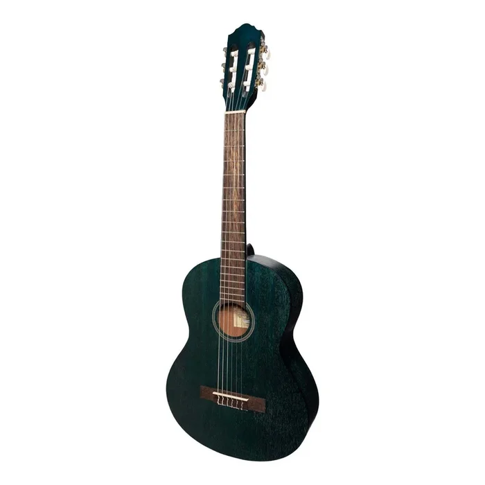 Martinez ‘Slim Jim’ 3/4 Size Student Classical Guitar with Built In Tuner (Blue)