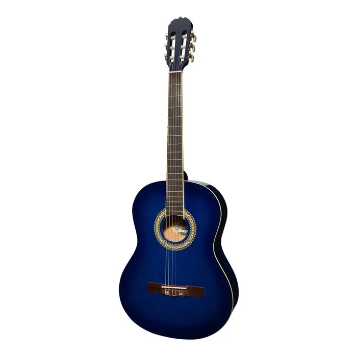 Martinez ‘Slim Jim’ Full Size Beginner Slim Neck Classical Guitar (Blueburst)