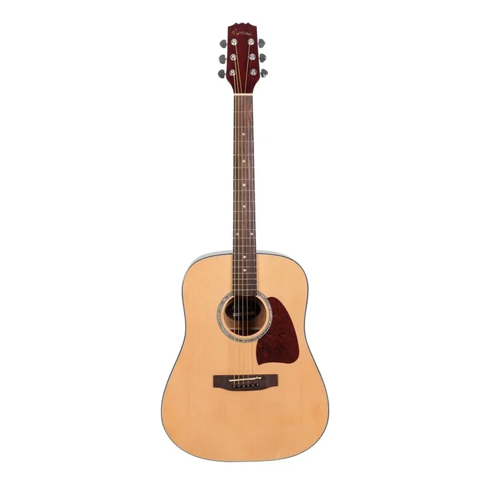 Martinez Beginner Acoustic Dreadnought Guitar (Natural Gloss)
