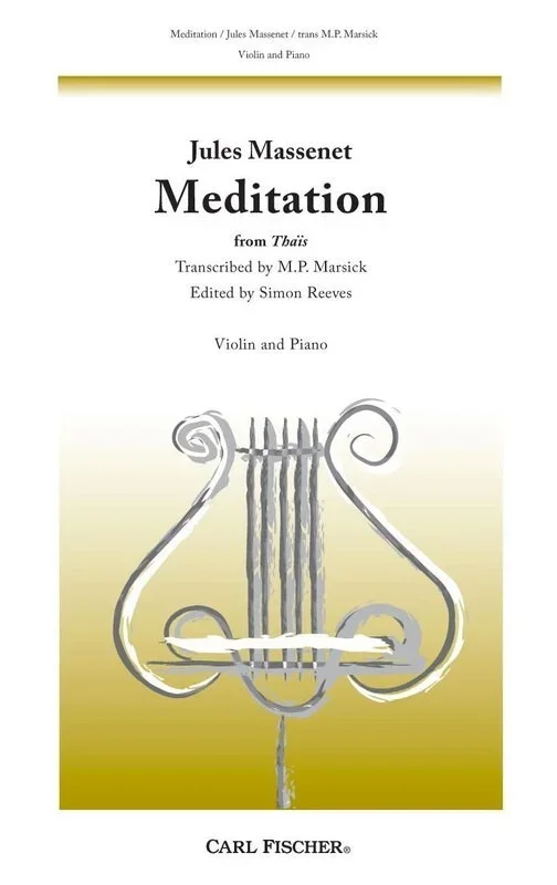 Massenet – Meditation From Thais Violin/Piano Arr Marsick (Softcover Book)