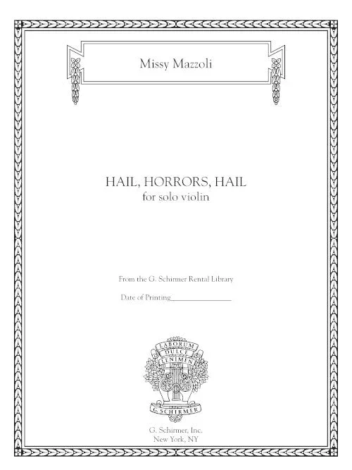 Mazzoli: Hail, Horrors, Hail