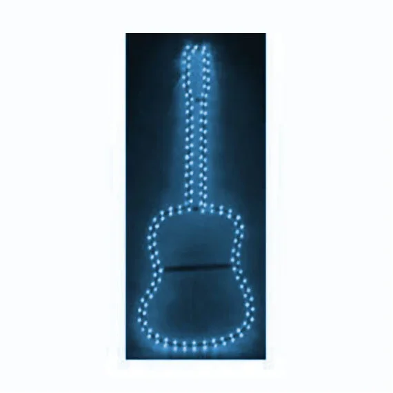 MBT Lighting GL3BL Guitar Shaped Rope Lighting In Blue