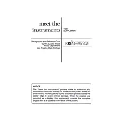 Meet the Instruments – Teacher’s Guide
