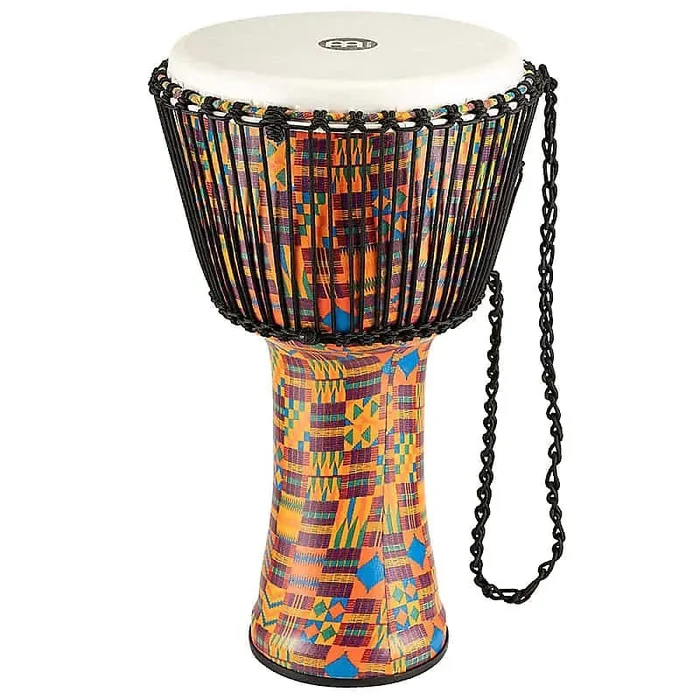 Meinl PADJ2-XL-F 14 ” Travel Series Kenyan Quilt Rope Tuned Djembe w/ Synthetic Head