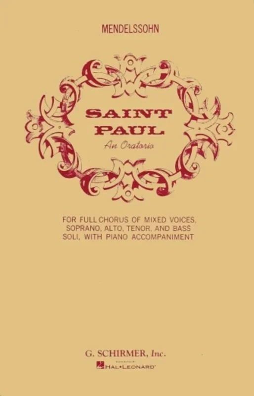 Mendelssohn St Paul SATB V/Score (Softcover Book)