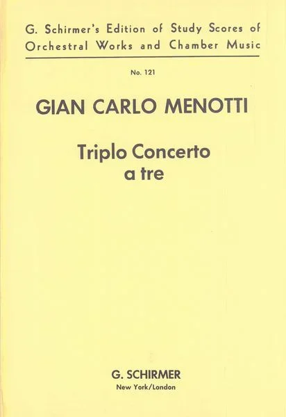Menotti: Triplo Concerto a tre