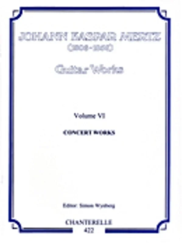 Mertz – Guitar Works Book 6 Concert Works (Softcover Book)