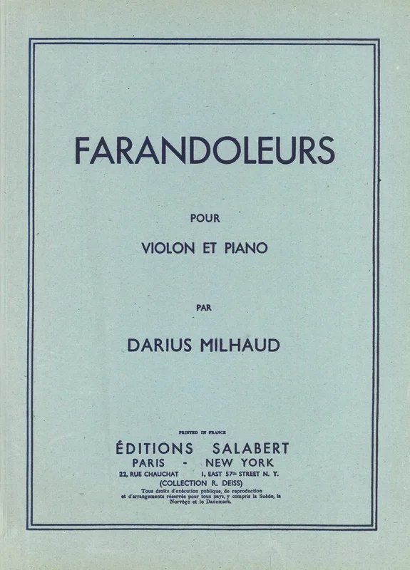 Milhaud: Les Farandoleurs