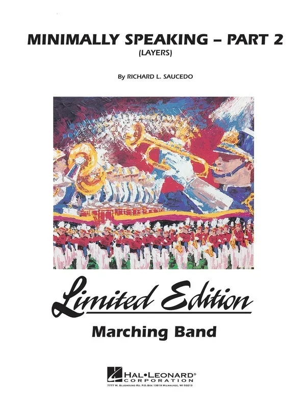 Minimally Speaking Part 2 (Layers) Marching Band 4-5 Score/Parts