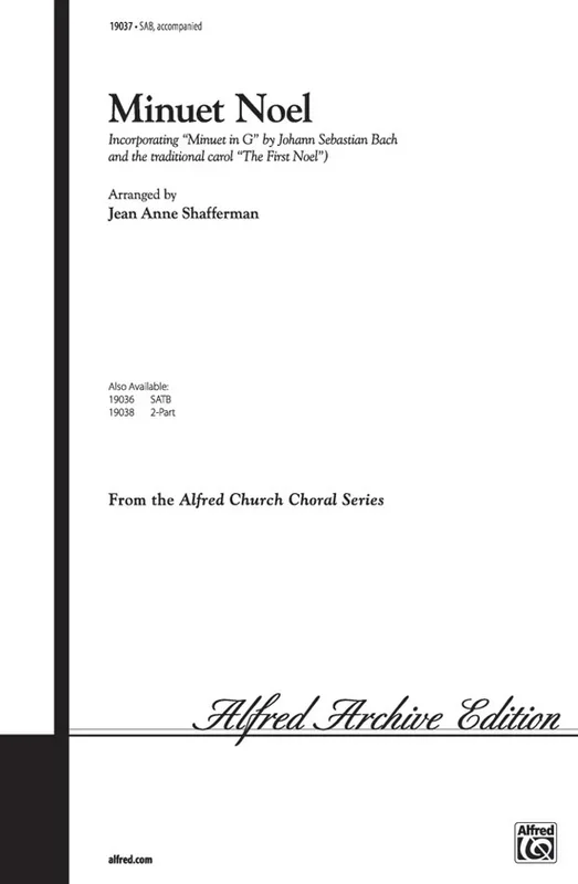Minuet Noel SAB/Piano Level 2