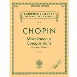 Miscellaneous Compositions – Piano