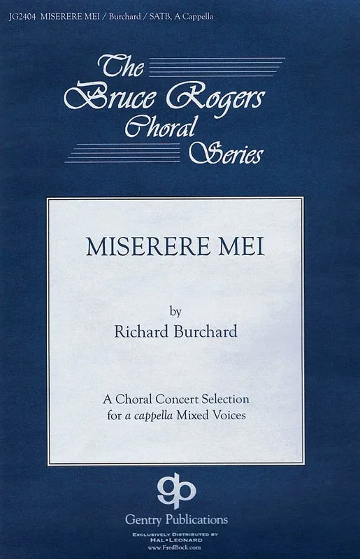 Miserere Mei SATB Book