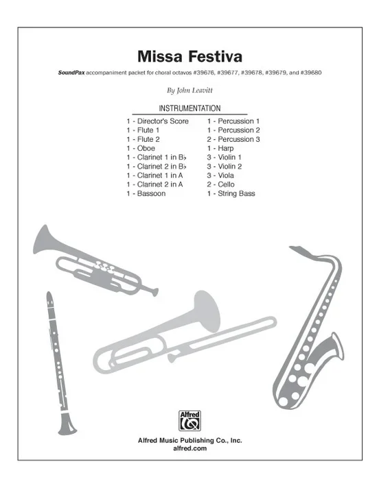 Missa Festiva Soundpax Instrumental Parts