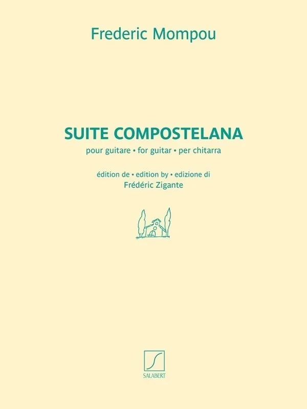 Mompou – Suite Compostelana For Guitar Softcover Book (Classical Guitar)