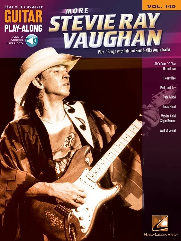 More Stevie Ray Vaughan Guitar Playalong V140 Book/Online Audio (Softcover Book/Online Audio)
