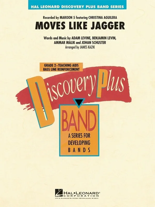 Moves Like Jagger Discovery Plus Concert Band 2 (Music Score/Parts)