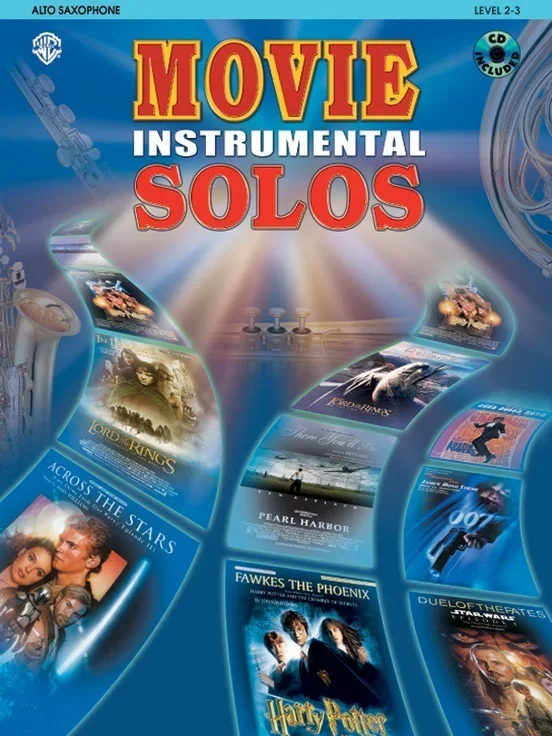 Movie Inst Solos Alto Sax Book/CD