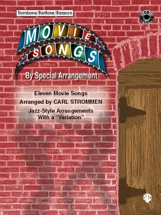 Movie Songs By Special Arrangement Trombone Book/CD
