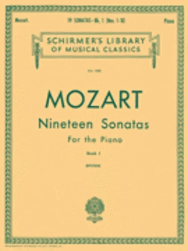 Mozart 19 Sonatas Book.1 Lib.1305 Piano
