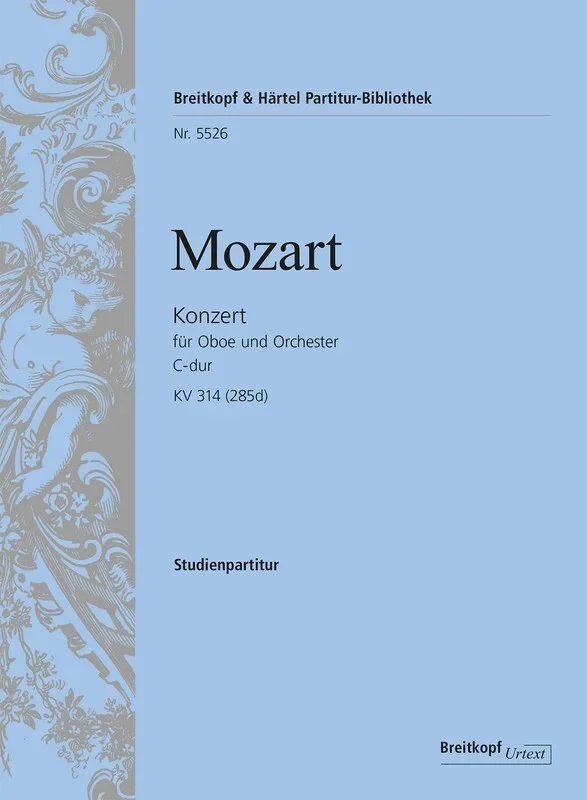 Mozart – Oboe Concerto C Major K314 Study Score (Softcover Book)
