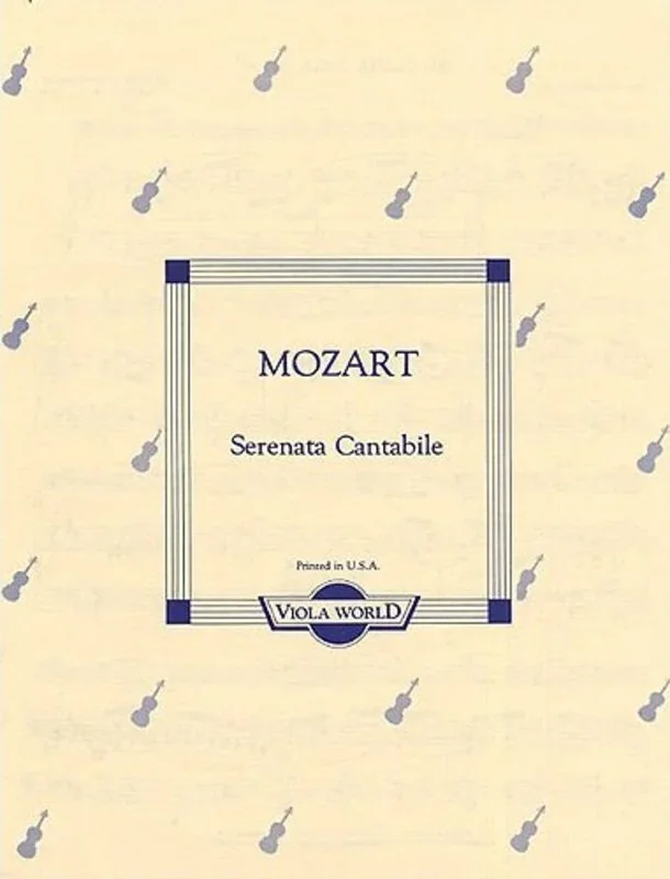Mozart – Serenata Cantabile K 285 Viola/Piano (Softcover Book)