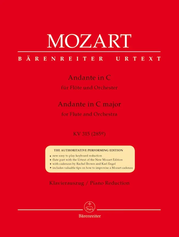 Mozart: Andante in C Major K315 for Flute & Piano