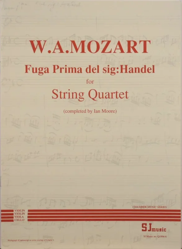 Mozart: Fugue Prima del sig:Handel