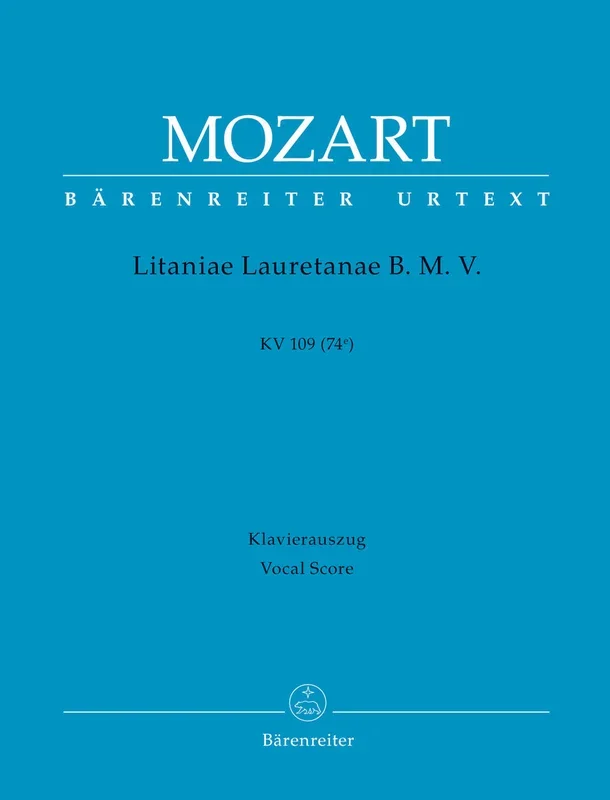 Mozart: Litaniae Lauretanae K109 – Vocal Score