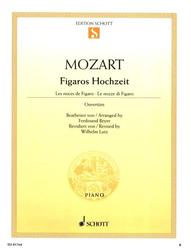 Mozart: Overture to “The Marriage of Figaro ” (arr. for piano)