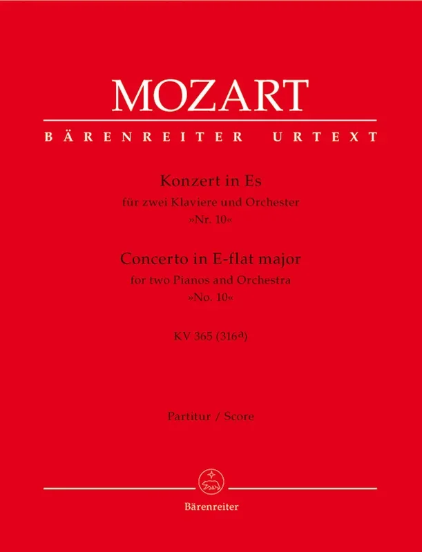 Mozart: Piano Concerto in E Flat K365 Full Score