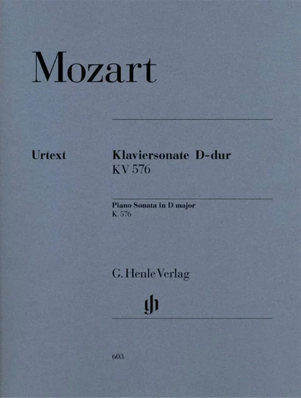 Mozart: Piano Sonata in D Major, K. 576