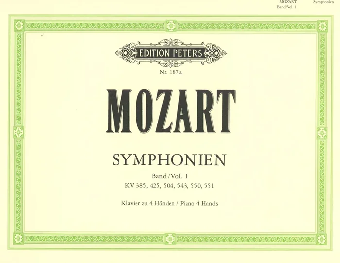Mozart: Symphonies arr. for piano 4-hands – Volume 1 (K. 385, 425, 504, 543, 550, 551)