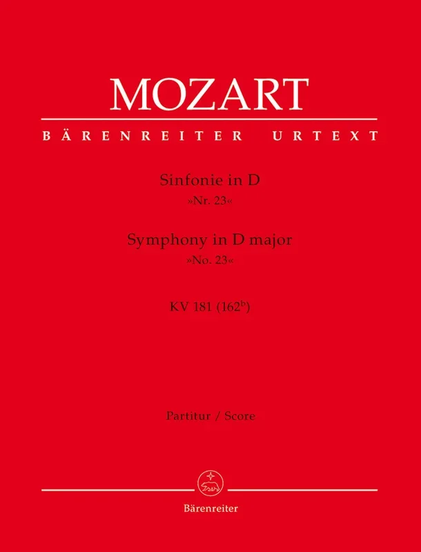 Mozart: Symphony No. 23 in D Major, K. 181 (162b)