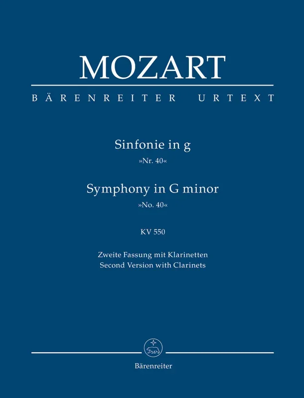 Mozart: Symphony No 40 in G K550 – Study Score