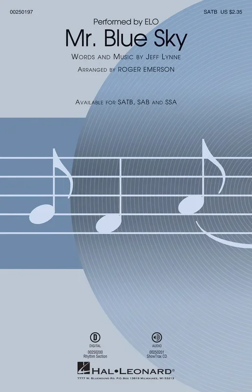 Mr Blue Sky SATB (Octavo)
