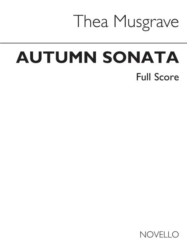 Musgrave: Autumn Sonata Score