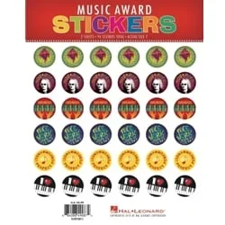 Music Award Stickers – Pack of 96 Stickers