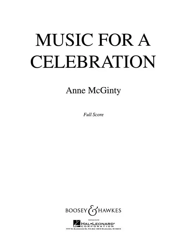 Music For A Full Score Book