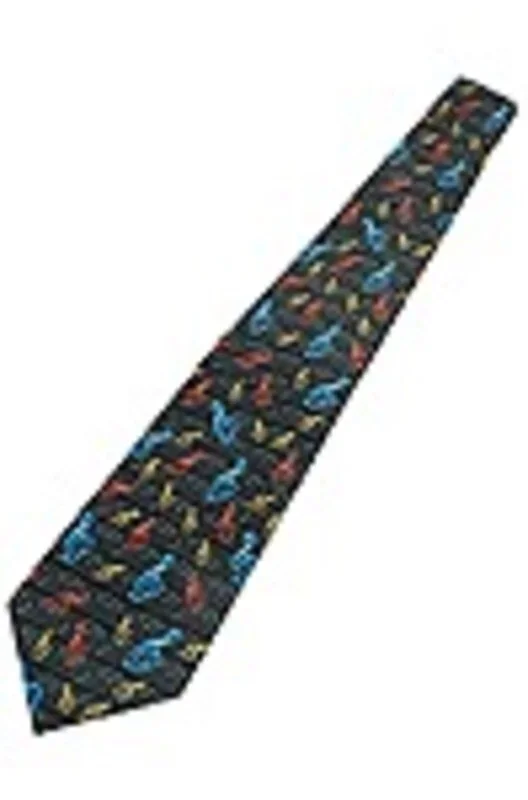 Music Tie Multi G Clefs Over Staff Black
