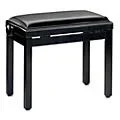 Musician’s Gear PB39 Adjustable-Height Piano Bench Black Vinyl Top Black Polished Finish
