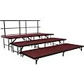 National Public Seating Straight Stage Set Red Carpet