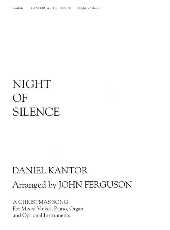 Night Of Silence / Silent Night SATB (Octavo) Book