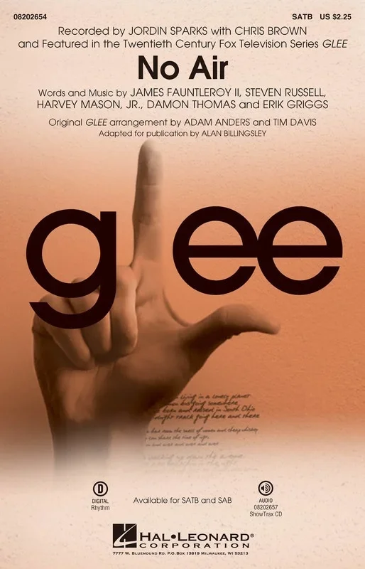 No Air From Glee SATB (Octavo)