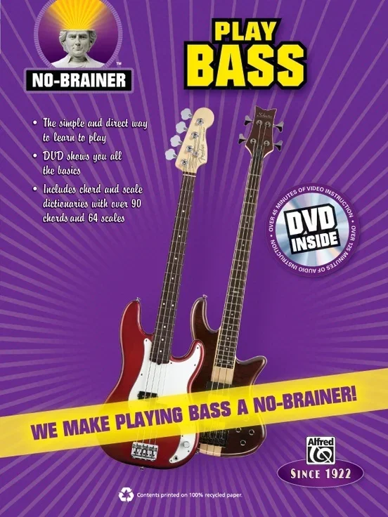 No-Brainer Play Bass Book/DVD