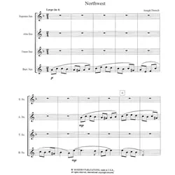 Northwest – Saxophone Quartet (SATB)